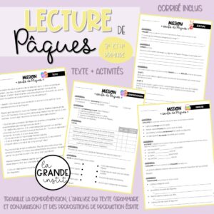 MISSION "Œufs de Pâques" - Lecture 3e/4e
