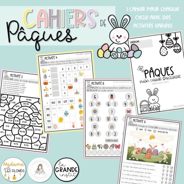 CAHIERS D'ACTIVITÉS - Pâques - P1 à P6