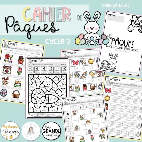 CAHIERS D'ACTIVITÉS - Pâques - P1 à P6