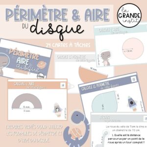 LE PÉRIMÈTRE et L'AIRE DU DISQUE - càt