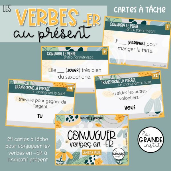PRÉSENT des verbes en -ER - càt