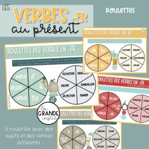 PRÉSENT des verbes en -ER - roulettes