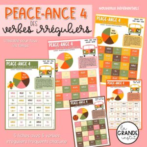 VERBES IRRÉGULIERS FRÉQUENTS - Peace-ance 4