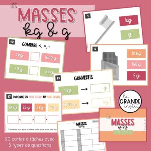 LES MASSES kg et g - càt