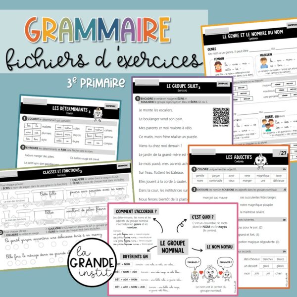 GRAMMAIRE - Cours de 3e primaire