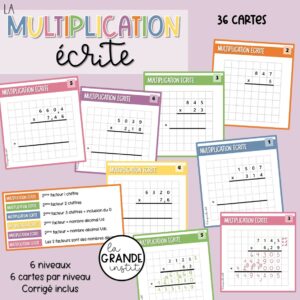 CALCULS ÉCRITS/POSÉS multiplication - càt drill