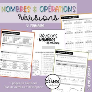 NOMBRES et OPÉRATIONS - Révisions juin 3e