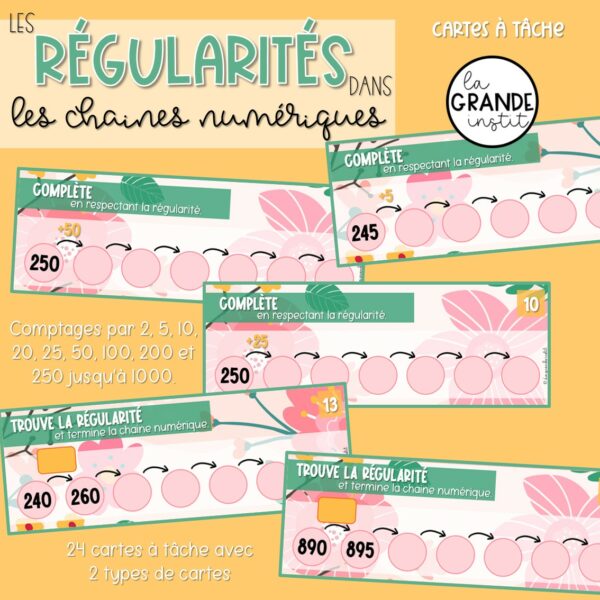 LES RÉGULARITÉS dans les chaines numériques - càt