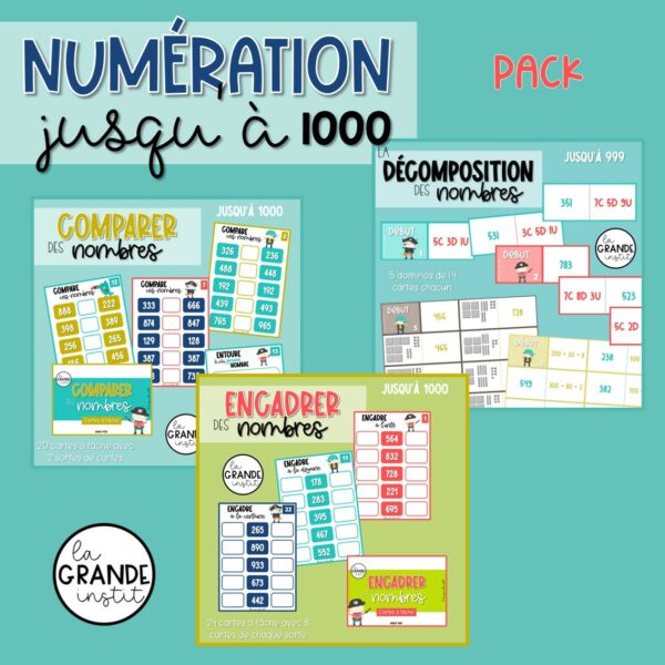 Diapositive6 NUMÉRATION jusqu'à 1000 - PACK