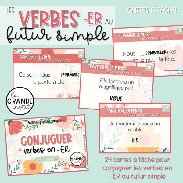 FUTUR SIMPLE (verbes -ER) - PACK !