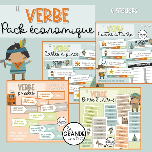 LE VERBE - PACK ! - Cow-boys et indiens