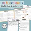 ÉCRIRE, LIRE, PARLER & ÉCOUTER - Cours de 3e
