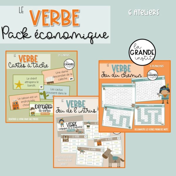LE VERBE - PACK ! - Cow-boys et indiens
