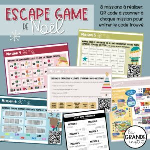 ESCAPE GAME de NOËL - 3ème primaire
