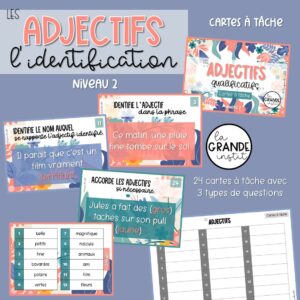 LES ADJECTIFS niveau 2 - càt