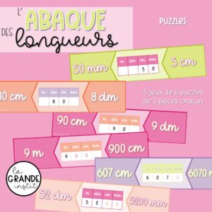 L'ABAQUE DES LONGUEURS - puzzles