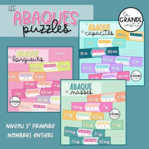 ABAQUES des GRANDEURS - puzzles - PACK !
