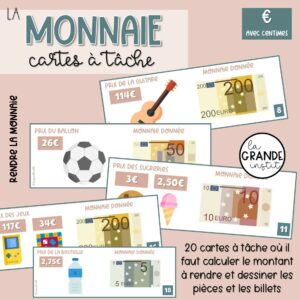 RENDRE LA MONNAIE (centimes) - càt
