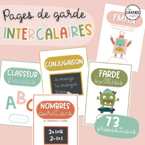 INTERCALAIRES / PAGES DE GARDE