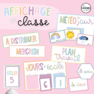 AFFICHAGE couleurs pastels - suite