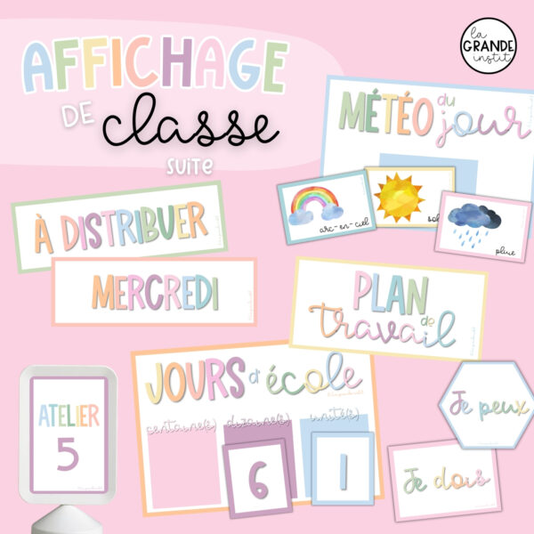 AFFICHAGE couleurs pastels - suite