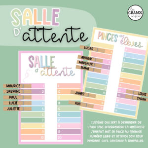 SALLE D'ATTENTE - couleurs pastels