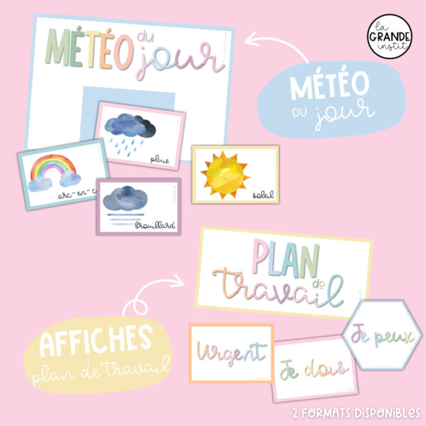 AFFICHAGE couleurs pastels - suite