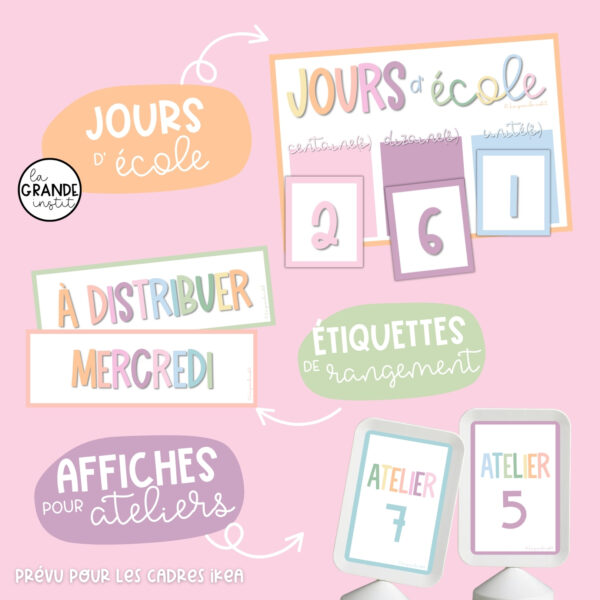 AFFICHAGE couleurs pastels - suite