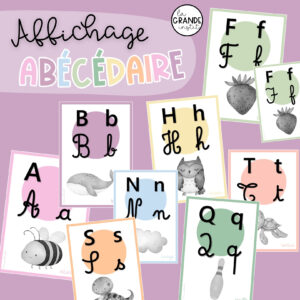 ABÉCÉDAIRE - couleurs pastels