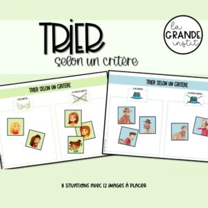 TRIER SELON UN CRITÈRE