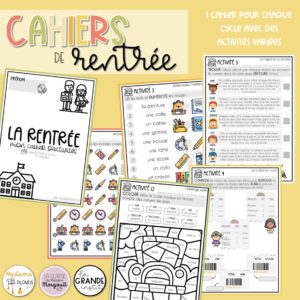 CAHIERS D'ACTIVITÉS - La rentrée - P1 à P6