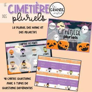 LE CIMETIÈRE DES PLURIELS - Pluriel noms et adj