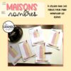 MAISONS DES NOMBRES (1 à 10)