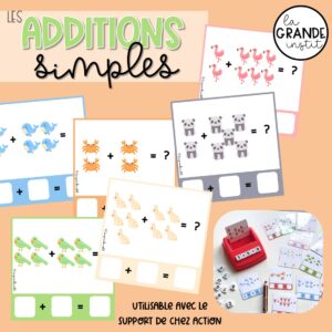 ADDITIONS SIMPLES - cartes à tâche