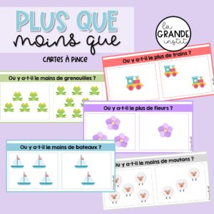 PLUS QUE, MOINS QUE - càp