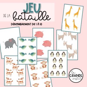JEU DE LA BATAILLE - Dénombrement 1 à 10