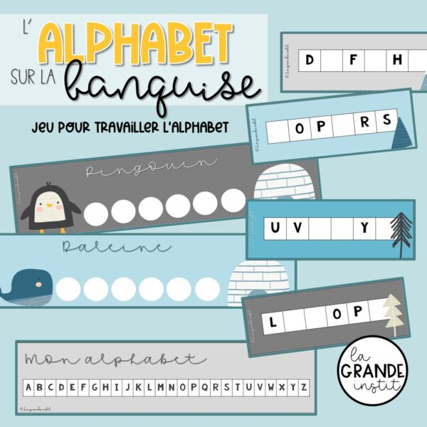 Diapositive44 L'ALPHABET SUR LA BANQUISE