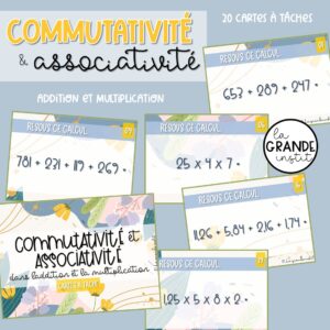 COMMUTATIVITÉ et ASSOCIATIVITÉ - càt