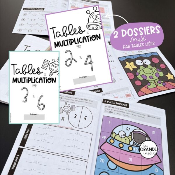 TABLES PAR 3, 6 et 4 - Livrets d'exercices