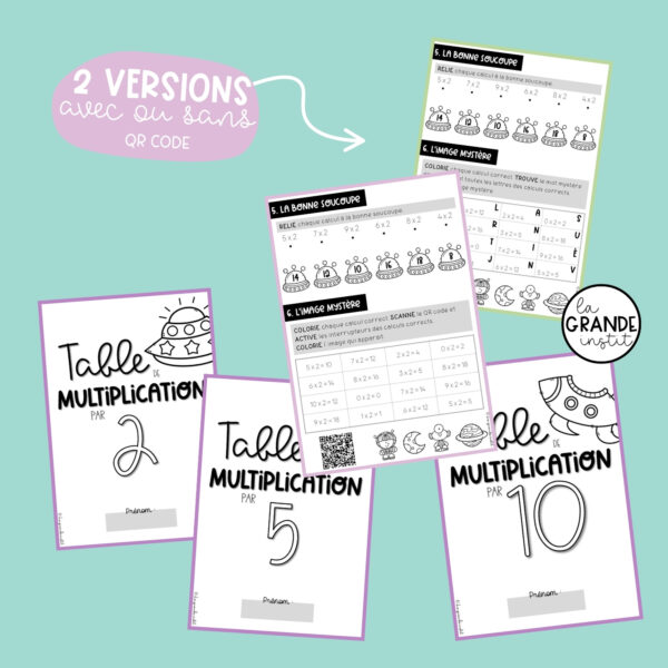 TABLES PAR 2, 5 et 10 - Livrets d'exercices ludiques