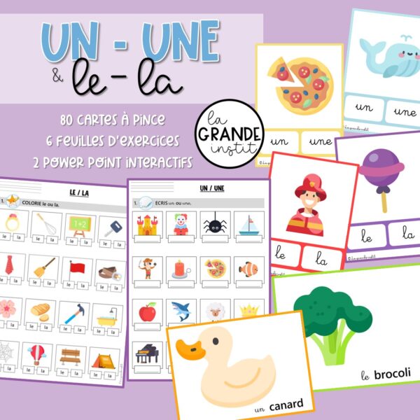 UN / UNE et LE / LA - Pack