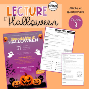 LECTURE d'AFFICHE d'HALLOWEEN - 3e et 4e