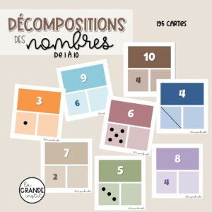 Diapositive62 DÉCOMPOSITIONS des NOMBRES de 1 à 10