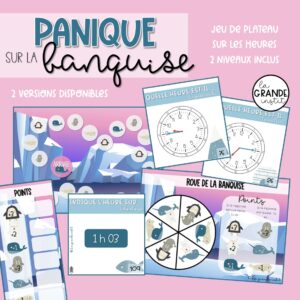 Diapositive63 PANIQUE SUR LA BANQUISE - Les heures