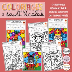 001 COLORIAGES de saint Nicolas - P1 à P6