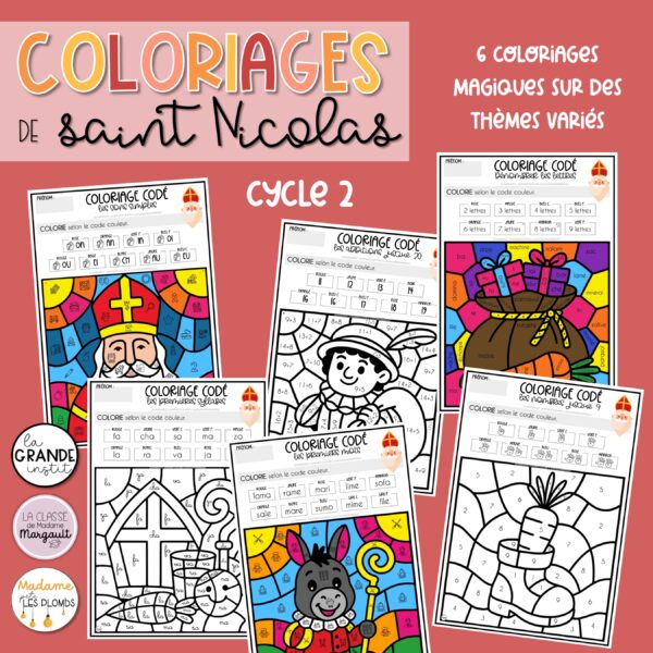 002 COLORIAGES de saint Nicolas - P1 à P6