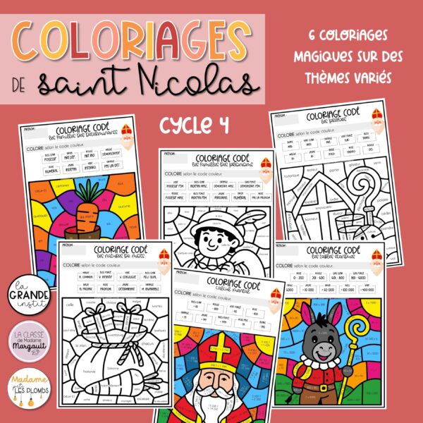 004 COLORIAGES de saint Nicolas - P1 à P6