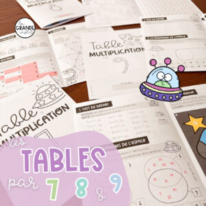 TABLES PAR 7, 8 et 9 - Livrets d'exercices