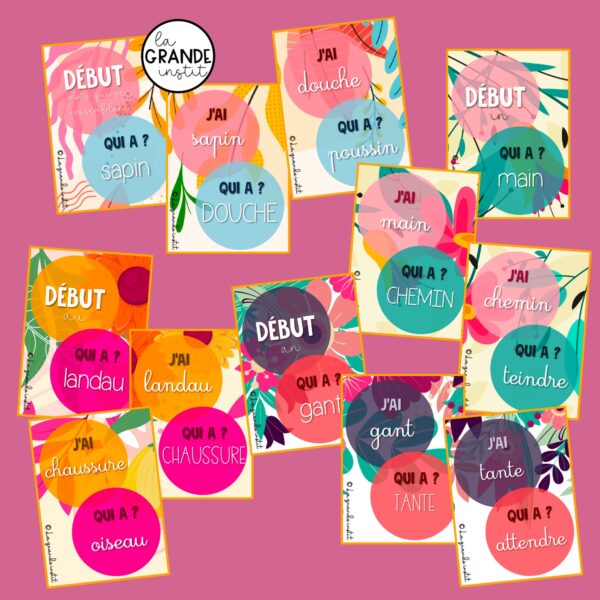 86 LECTURE DE MOTS - J'ai / qui a ?