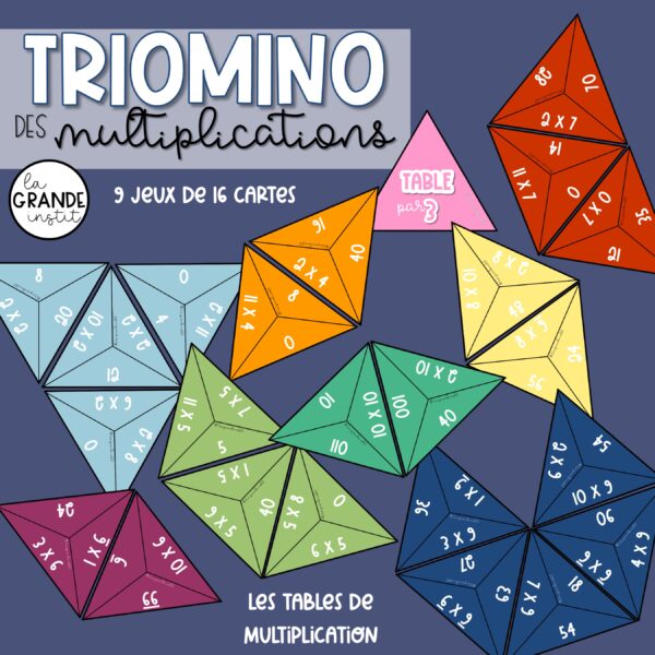 TRIOMINO des tables - multiplications